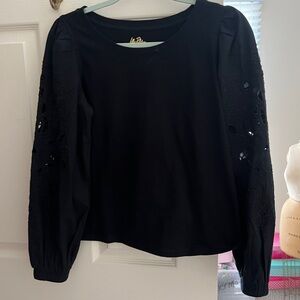 NWT Lilly Pulitzer Isley Knit Top Noir S